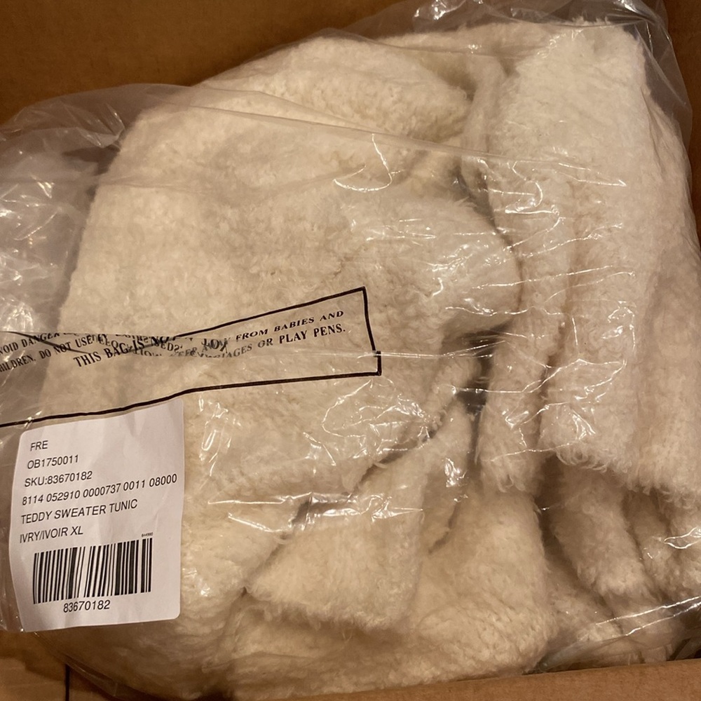 NWT Teddy Sweater Tunic XL - Picture 2 of 3